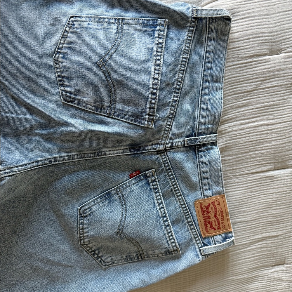 Levi's Sky Blue Denim Low Pro Straight jeans